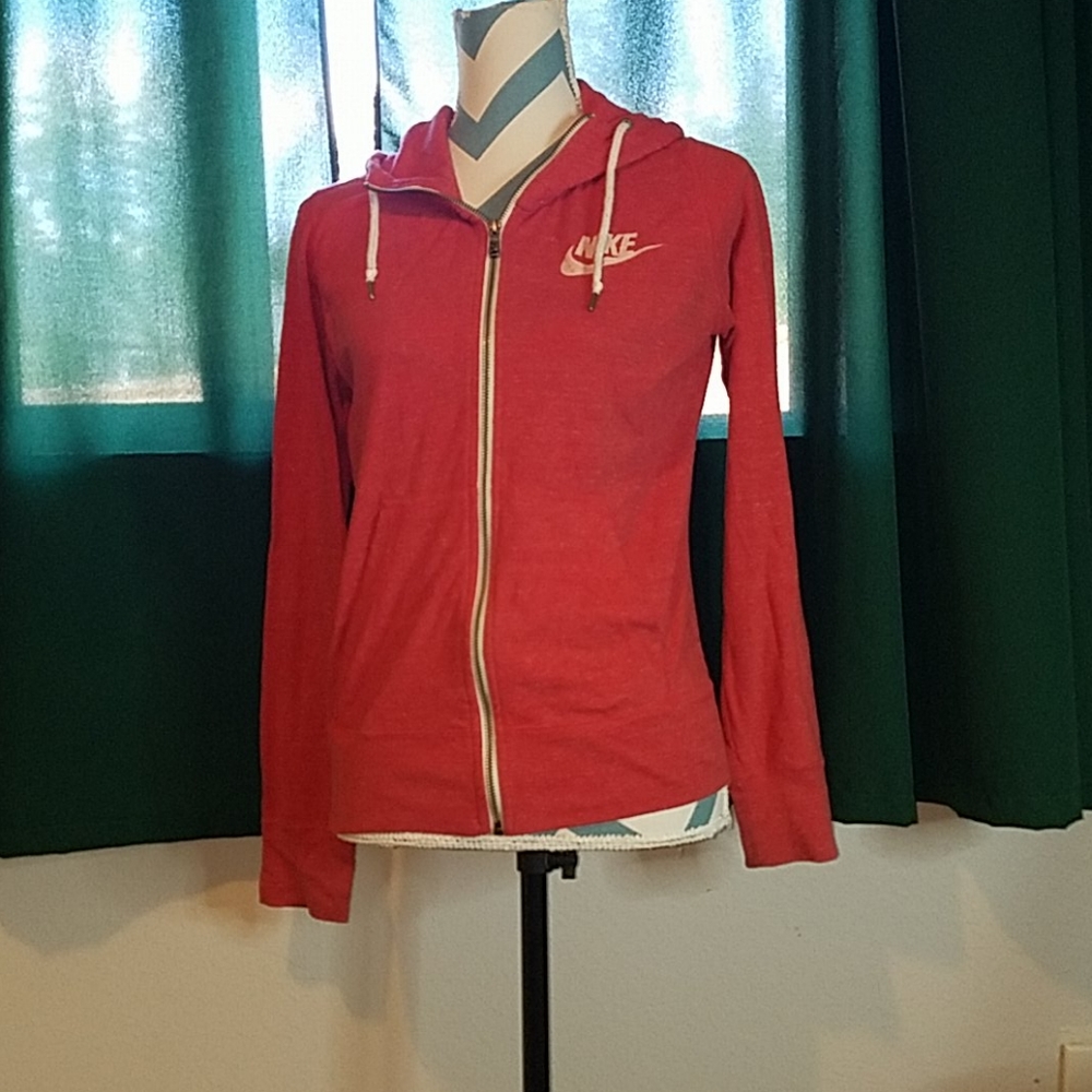 NIKE Pink Long Sleeve Zip Up Jacket